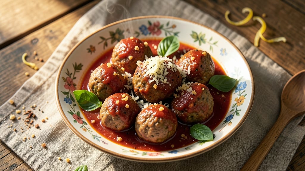Baked Meatballs in Tomato Sauce Recipe: Juicy Centers and Silky Sauce in One-Pan