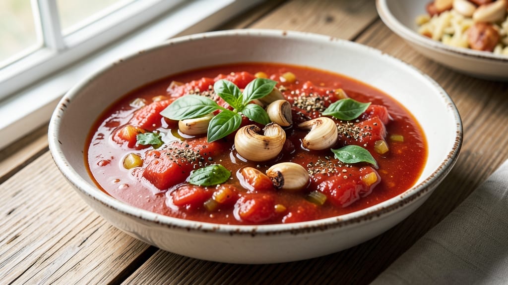 Amish Paste Tomato Sauce Recipe: Homestyle Smoky Depth With Celery Crown Topping