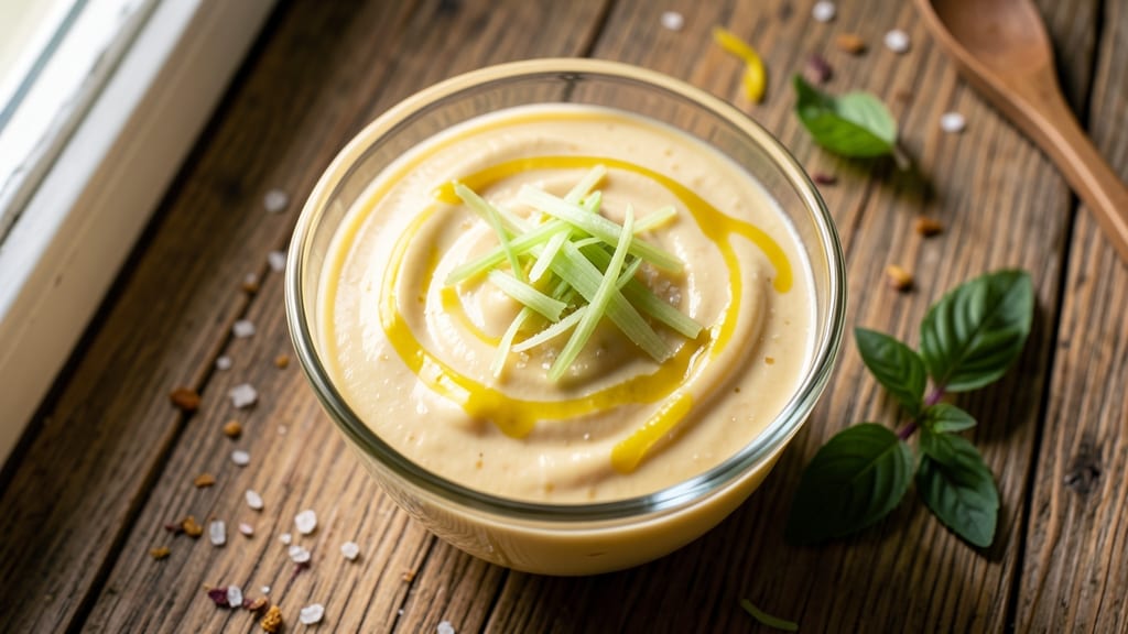 Banh Mi Mayo Sauce Recipe: Crunchy Celery Crown Over Tangy Cream