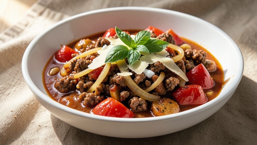 American Spaghetti Sauce Recipe: Classic Meat Sauce With Deep Garlic and Oregano