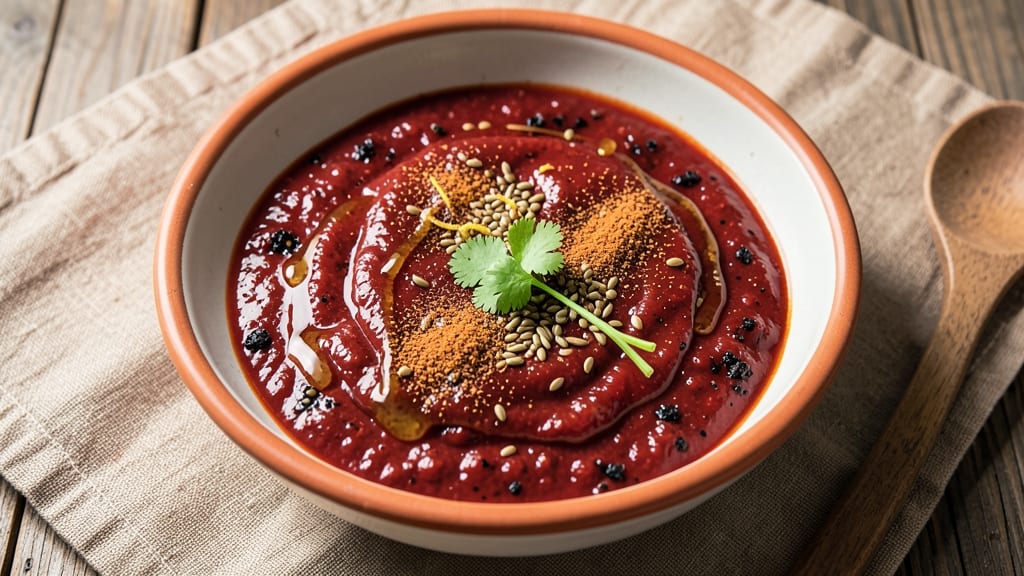 Anaheim Chili Sauce Recipe: Smoky Sweet Heat With Celery Crown Topping
