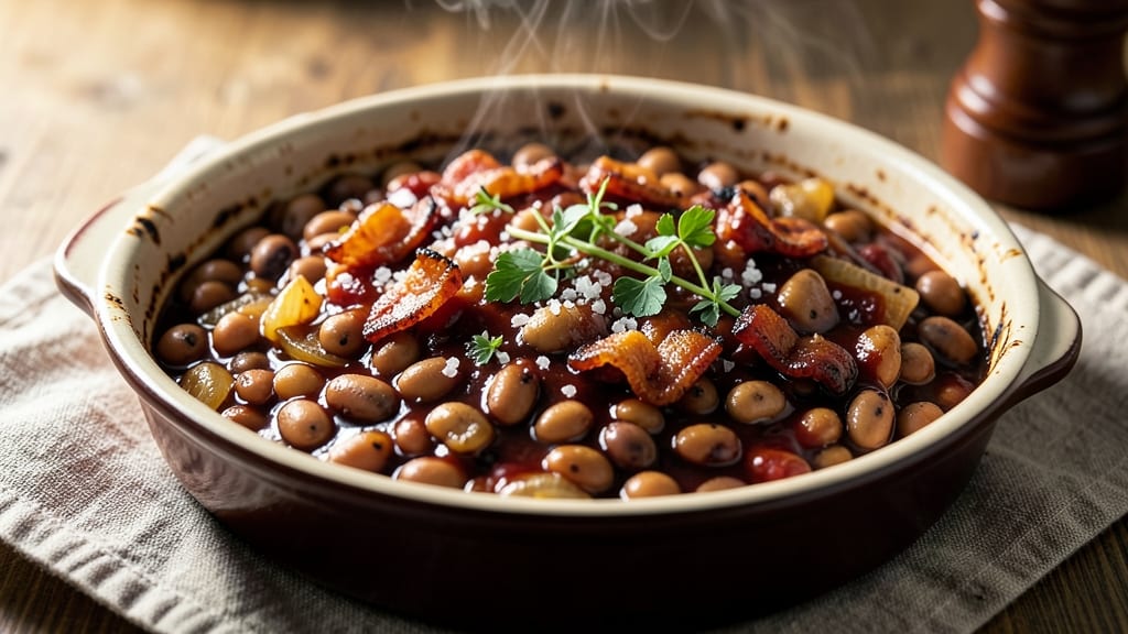 Baked Beans With Barbecue Sauce Recipe: Smoky-Sweet Slow Cooker Magic