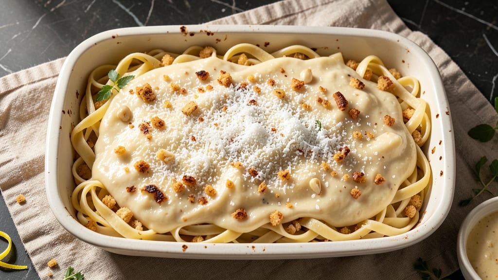 Alfredo Sauce Casserole Recipe: One-Dish Pasta Bake With Gooey Cheese Layers